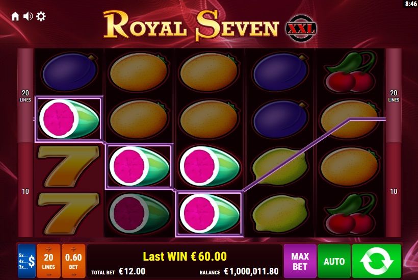 Royal Seven XXL - Sample Win