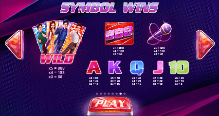 Stage 888 slot symbols