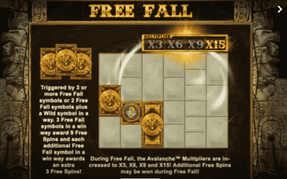 gonzo quest free fall