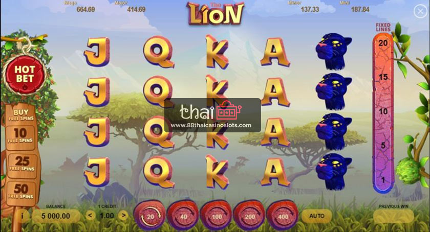 the lion slot review